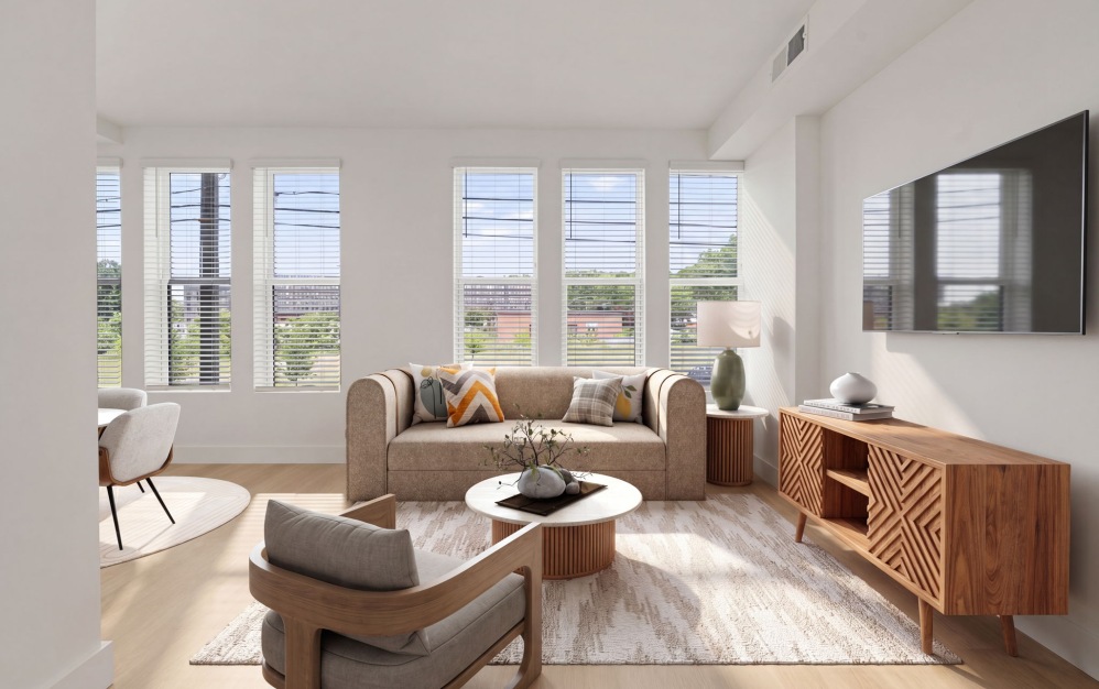 TH-1 - 2 bedroom floorplan layout with 2.5 bathrooms and 1164 square feet (Floor 2, 3D)