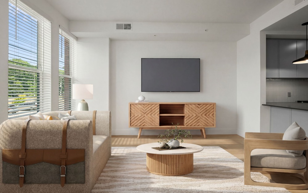 TH-1 - 2 bedroom floorplan layout with 2.5 bathrooms and 1164 square feet (TH-1, 3D)