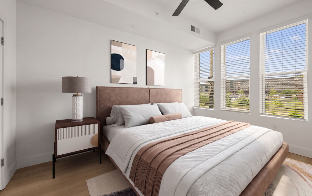 TH-1 - 2 bedroom floorplan layout with 2.5 bathrooms and 1164 square feet (TH-1, 3D)
