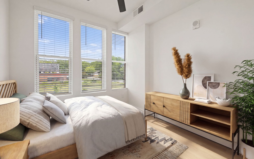 TH-1 - 2 bedroom floorplan layout with 2.5 bathrooms and 1164 square feet (TH-1, 3D)